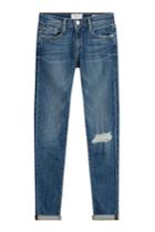 Frame Denim Frame Denim Le Garcon Distressed Skinny Jeans - Blue