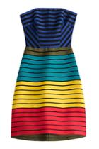 Mary Katrantzou Mary Katrantzou Striped Bandeau Dress With Silk - Multicolored