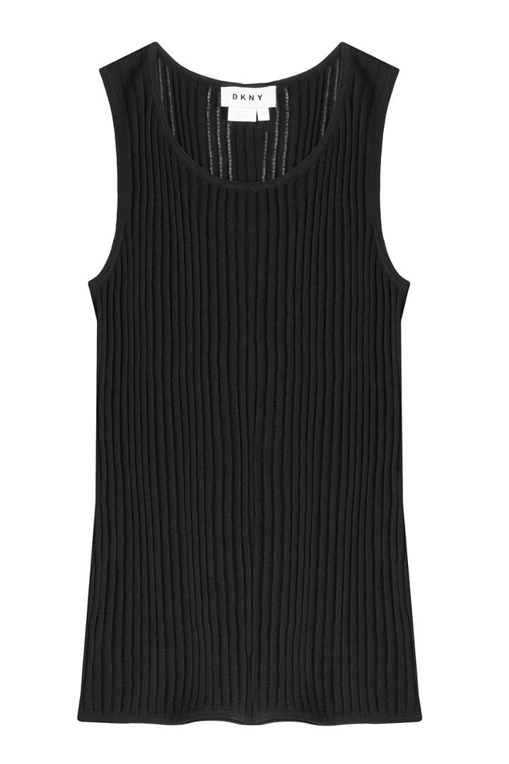 Dkny Dkny Sleeveless Ribbed Knit Top