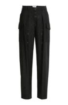 Maison Margiela Wool Pants With Perforated Detail