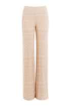 Missoni Missoni Wide Leg Wool Blend Pants - Beige