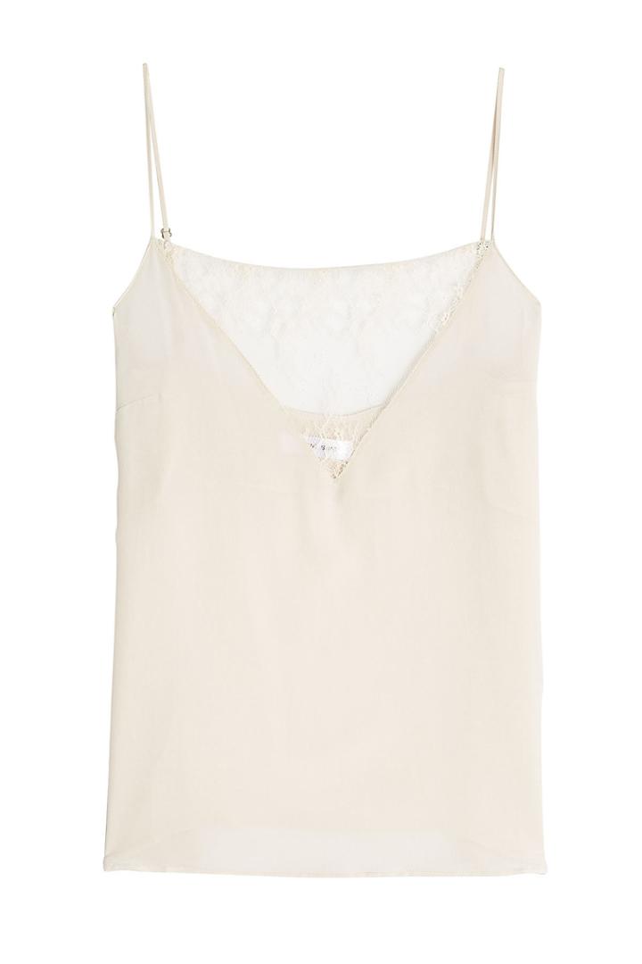 Anine Bing Anine Bing Silk Camisole With Lace