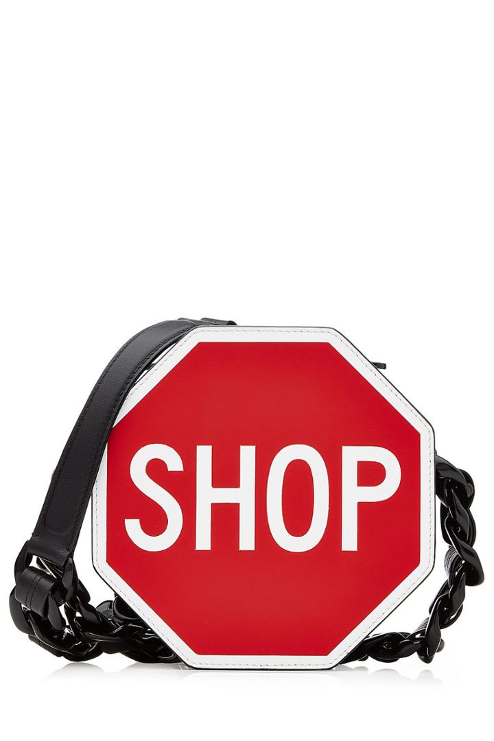 Moschino Moschino Shop Leather Shoulder Bag - Multicolored