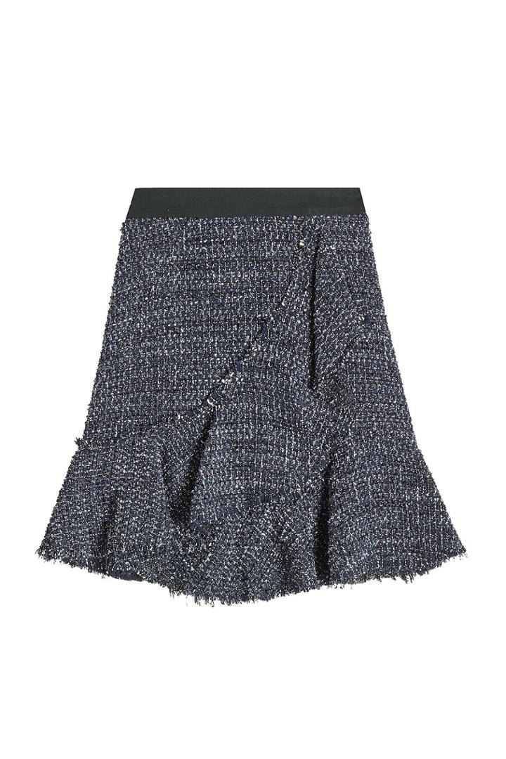 Karl Lagerfeld Karl Lagerfeld Sparkle Boucle Skirt With Wool