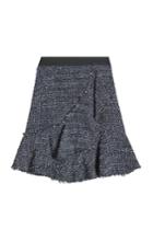 Karl Lagerfeld Karl Lagerfeld Sparkle Boucle Skirt With Wool