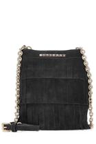 Burberry Shoes & Accessories Burberry Shoes & Accessories Fringed Suede Bucket Bag - Black