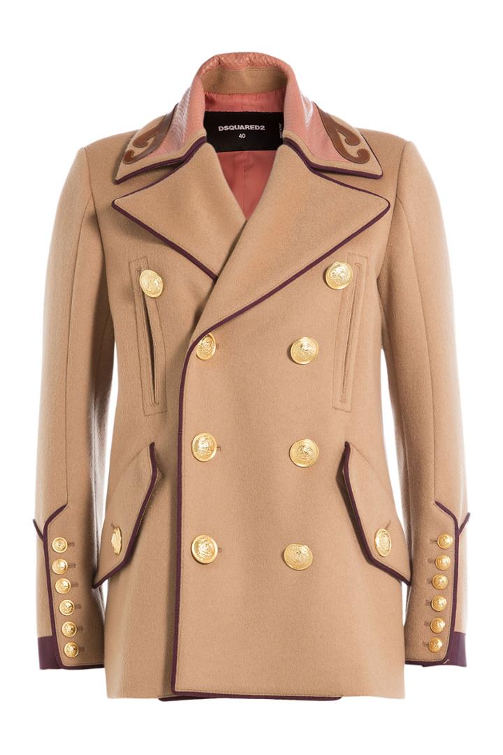 Dsquared2 Dsquared2 Virgin Wool Jacket - Camel