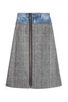 Maison Margiela Maison Margiela Wool Skirt With Denim Waistband