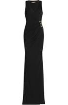 Roberto Cavalli Floor Length Dress With Snake Embellishment