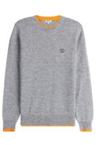 Kenzo Kenzo Wool Pullover With Logo Patch - Grey