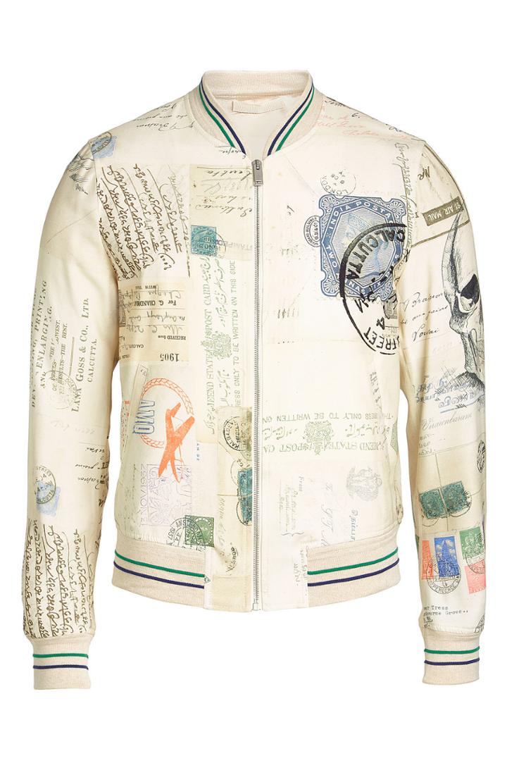 Alexander Mcqueen Alexander Mcqueen Printed Zipped Jacket
