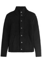 Michael Kors Michael Kors Knitted Wool Cardigan - Black