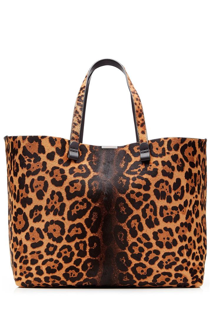 Victoria Beckham Victoria Beckham Simple Shopper Printed Calf Hair Tote