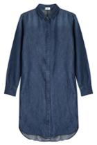 Closed Closed Linen Mix Denim Dress - Green