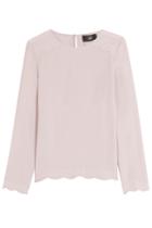 Steffen Schraut Steffen Schraut Scalloped Blouse - Beige