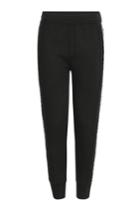 Neil Barrett Neil Barrett Jersey Sweatpants With Wool-mohair Trim - Black