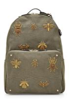 Valentino Valentino Embroidered Canvas Backpack