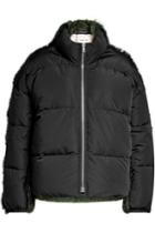 Sandy Liang Sandy Liang Quilted Down Jacket With Shearling