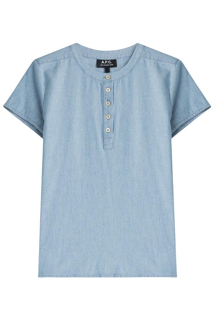 A.p.c. A.p.c. Cotton Henley Shirt