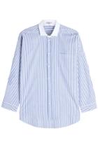 Brunello Cucinelli Brunello Cucinelli Cotton Blend Shirt With Embellished Collar