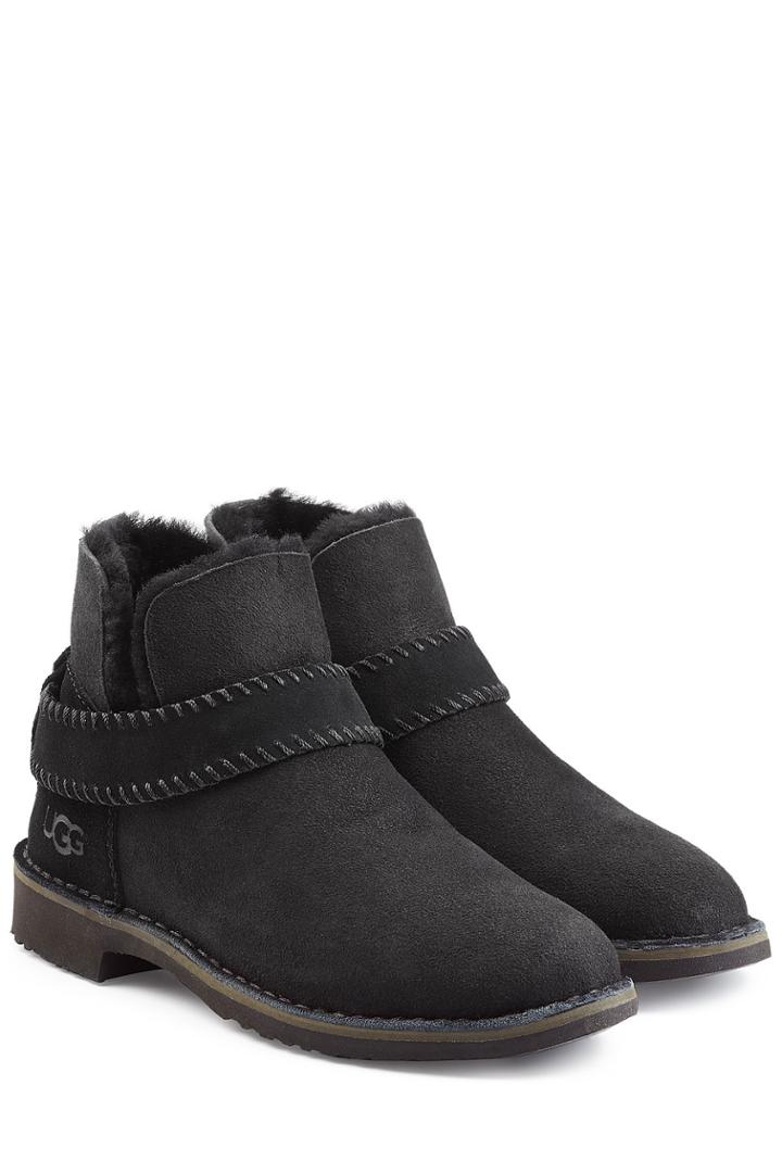 Ugg Australia Ugg Australia Fold Cuff Ankle Boots - Black
