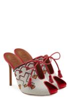 Malone Souliers X Natalia Vodianova Malone Souliers X Natalia Vodianova Linen Mules With Tassels