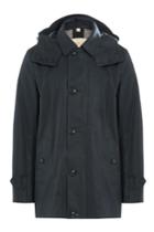 Burberry Brit Burberry Brit Trench Coat With Hood - Blue
