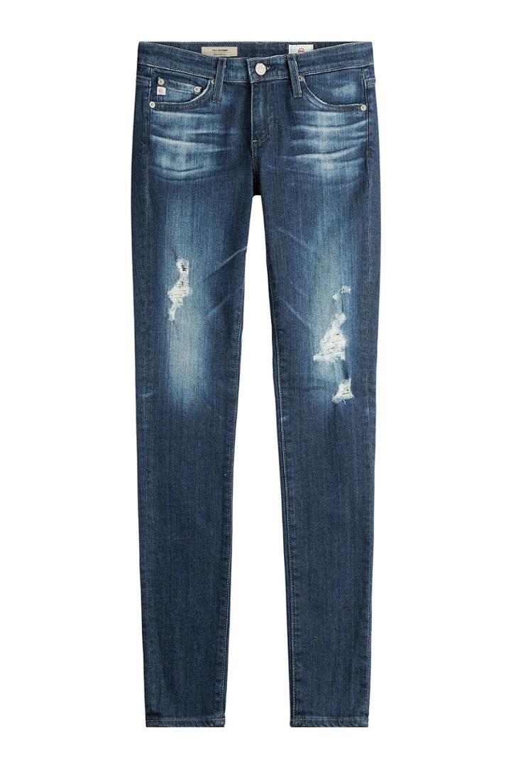 Adriano Goldschmied Adriano Goldschmied Cotton-jersey Distressed Skinny Jeans