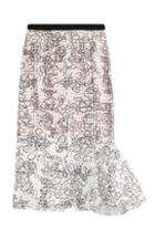 Julien David Printed Skirt With Embellishment
