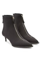 Alexander Wang Alexander Wang Fabric Ankle Boots With Rhinestone Trim