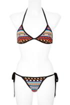 Emilio Pucci Emilio Pucci Mosaic Print String Bikini - Multicolor