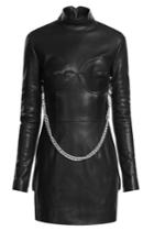 Vetements Vetements Leather Dress With Chain - Black