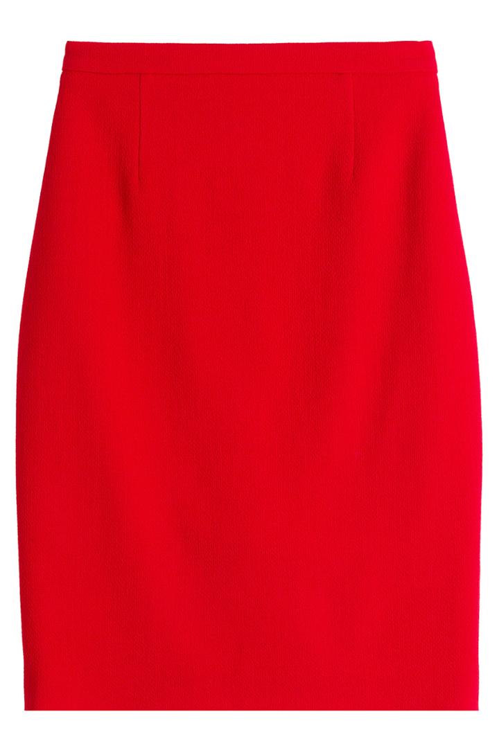 Boutique Moschino Boutique Moschino Virgin Wool Skirt - Red