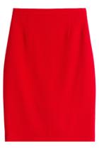 Boutique Moschino Boutique Moschino Virgin Wool Skirt - Red