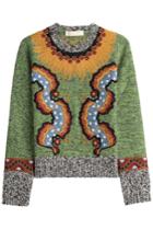 Valentino Valentino Embroidered Wool Blend Pullover