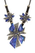 Alexis Bittar Alexis Bittar Mixed Metal Necklace With Leather And Crystals - Multicolor