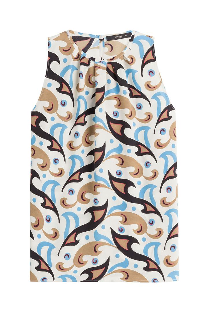 Etro Etro Printed Silk Shell