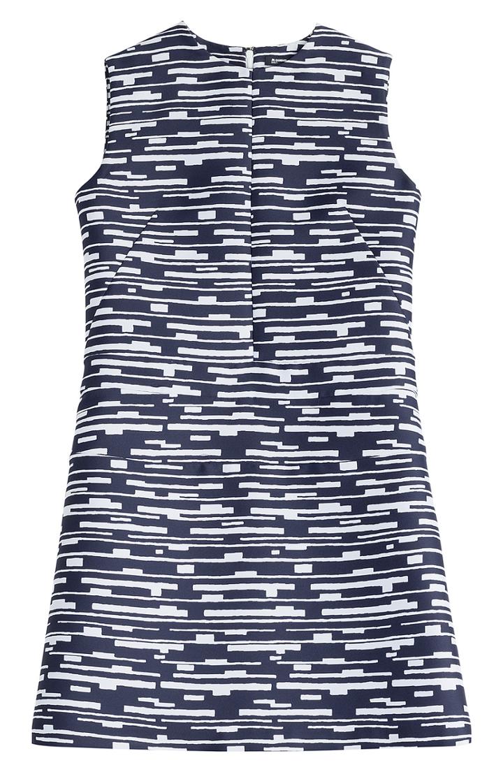 Jil Sander Navy Printed Shift Dress