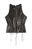 Dsquared2 Dsquared2 Leather Lace-up Top
