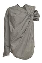 Silvia Tcherassi Silvia Tcherassi Brina Striped Asymmetric Cotton Blouse