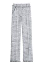 Karl Lagerfeld Karl Lagerfeld Cotton-blend Straight Leg Trousers - Multicolored