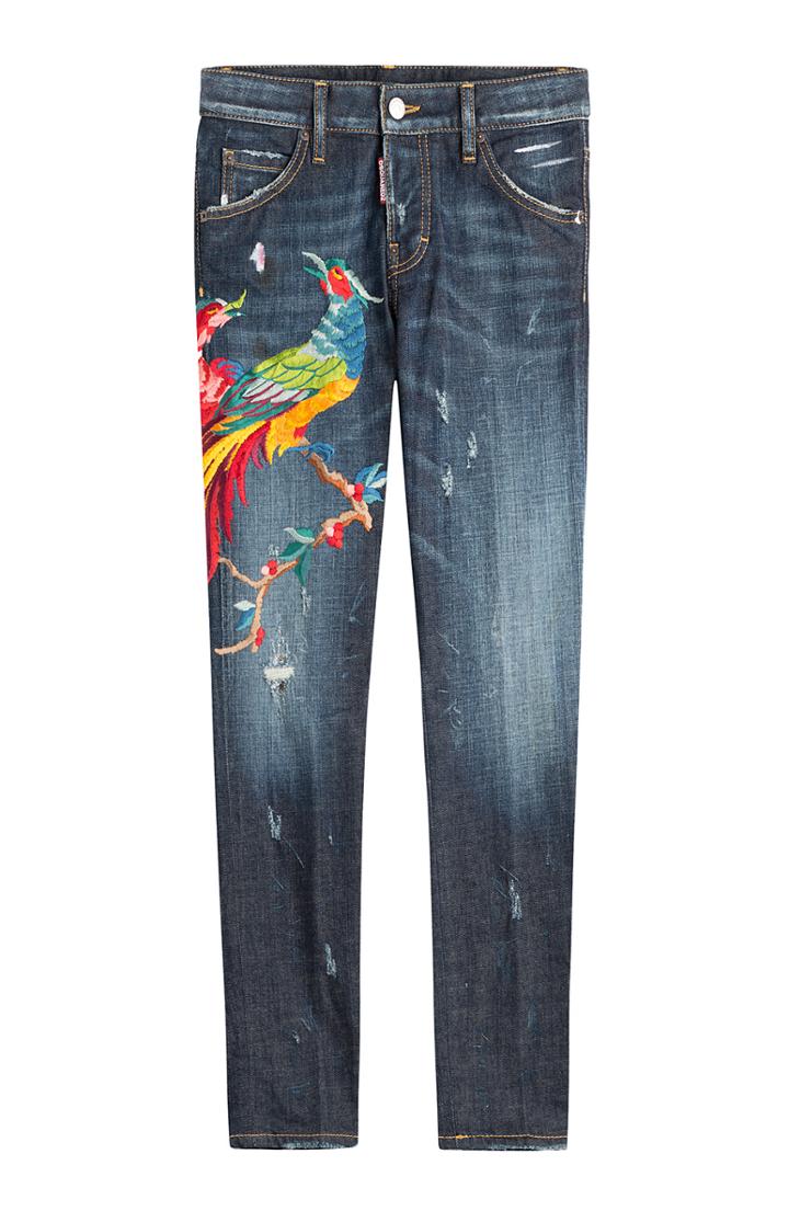 Dsquared2 Embroidered Skinny Jeans