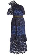 Self-portrait Self-portrait Asymmetric Floral Lace Dress