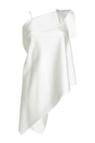 Roland Mouret Roland Mouret Asymmetric Satin Top - White