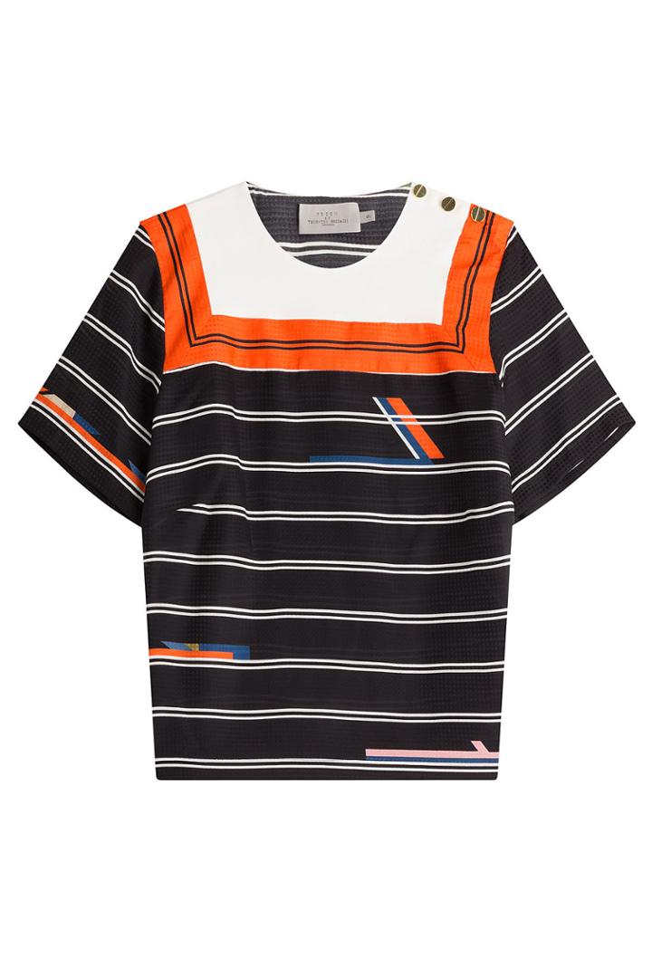 Preen Preen Printed Silk Top