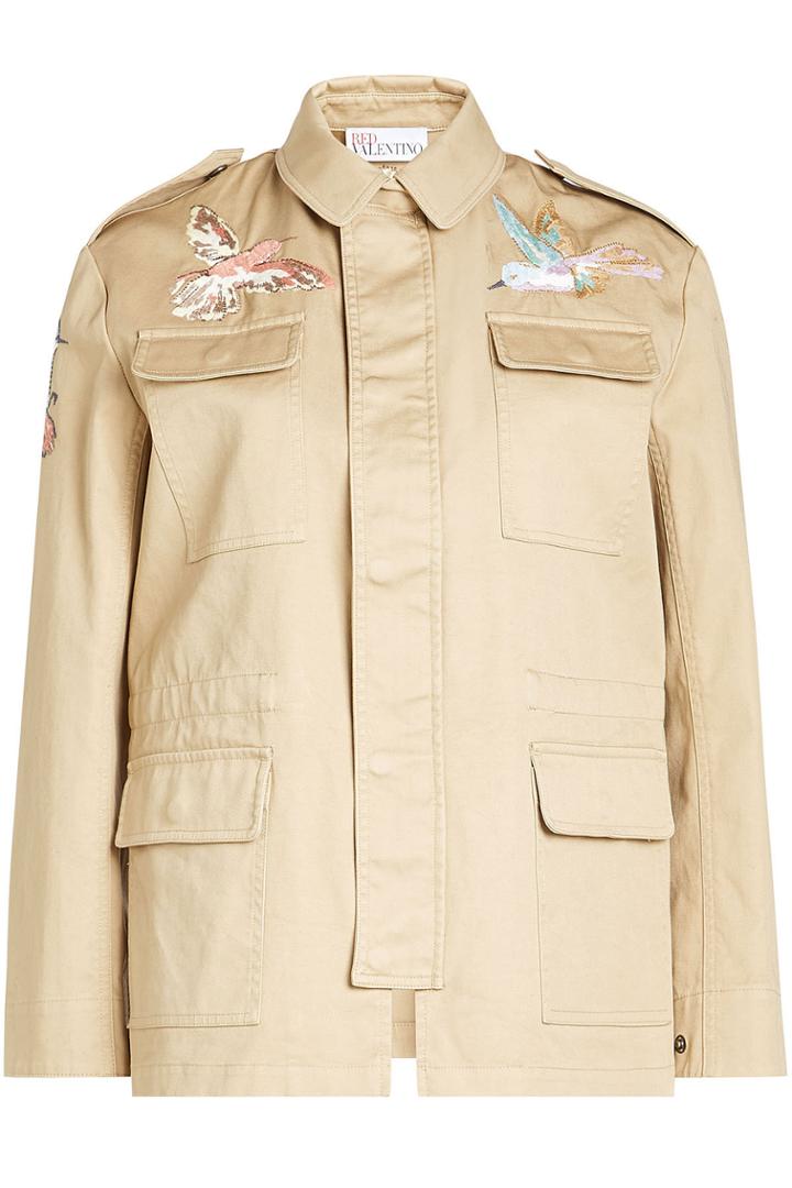 R.e.d. Valentino R.e.d. Valentino Embriodered Cotton Parka