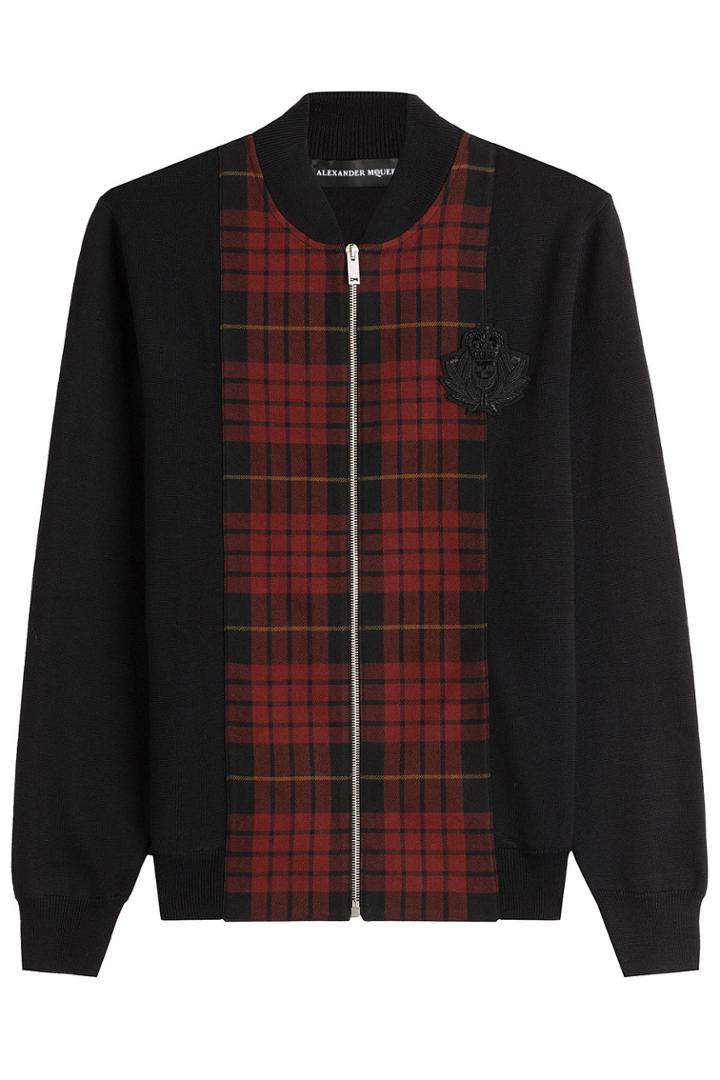 Alexander Mcqueen Alexander Mcqueen Zipped Wool Cardigan