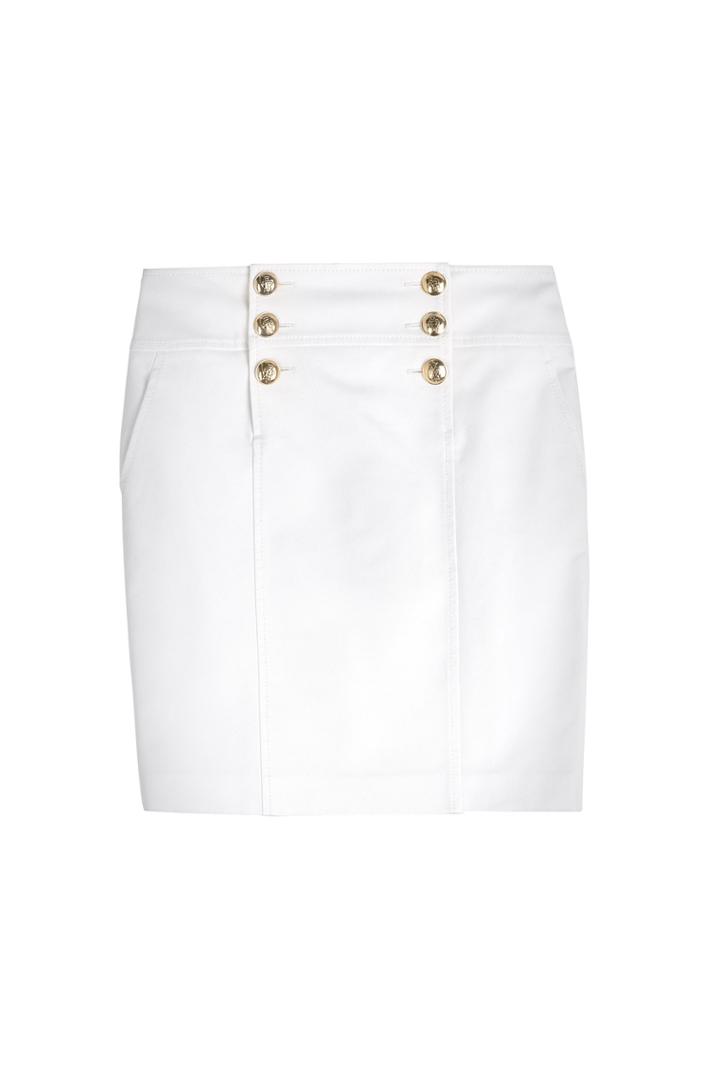 Emilio Pucci Emilio Pucci Cotton Twill Sailor Skirt - White