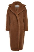 Max Mara Max Mara Teddy Coat In Camel Wool And Silk