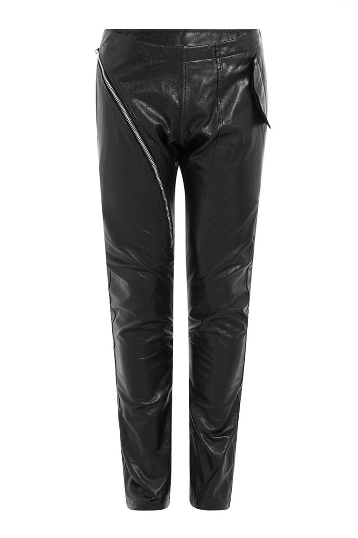 Rick Owens Men Rick Owens Men Leather Pants - Black
